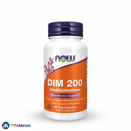 NOW Foods, DIM 200 (дииндолилметан) 200 мг, 90 растительных капсул