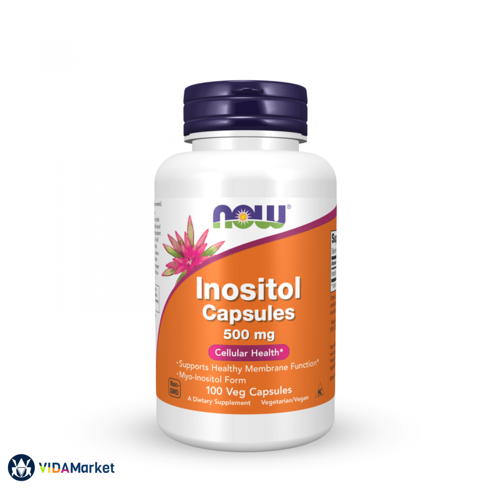 NOW Foods, Инозитол (Inositol) капсулы 500 мг 100 шт. для нервной системы