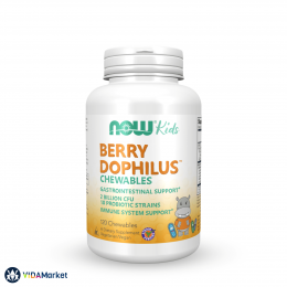 NOW Foods, Kids, Berry Dophilus, для детей, 2 миллиарда КОЕ пробиотиков, 120 жевательных таблеток